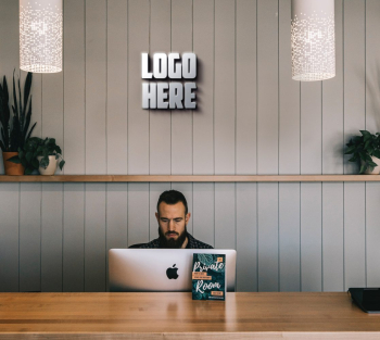Private Room Logo Mockup – GraphicsFamily