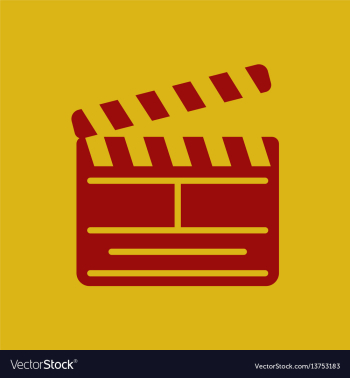 Producer clapperboard in flat vector image Producer clapperboard in flat vector image