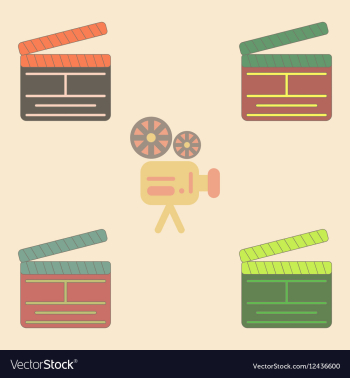 Producer clapperboard vector image Producer clapperboard vector image