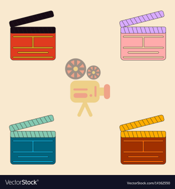 Producer clapperboard vector image Producer clapperboard vector image