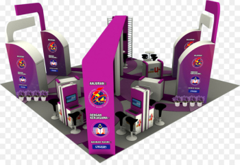 Product design Machine Purple - booth design element Product design Machine Purple - booth design element