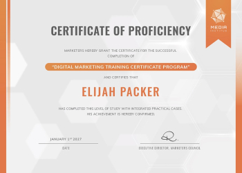 Professional certificate template psd, proficiency | Free PSD Template - rawpixel
