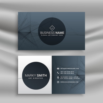 Professional gray business card Professional gray business card