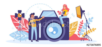 Professional photographer with camera Professional photographer with camera