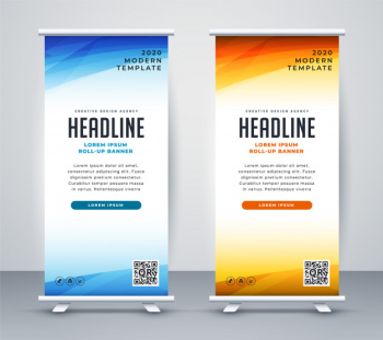Professional roll up stand banner template design Professional roll up stand banner template design
