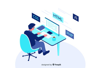 Programmer decorative illustration isometric design Free Vector Programmer decorative illustration isometric design Free Vector