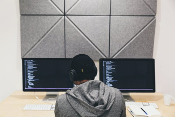Programmer Focused On Code Programmer Focused On Code