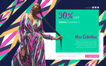 Promotion fashion banner Free Vector Promotion fashion banner Free Vector