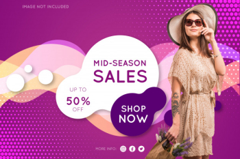 Promotion fashion banner Free Vector Promotion fashion banner Free Vector