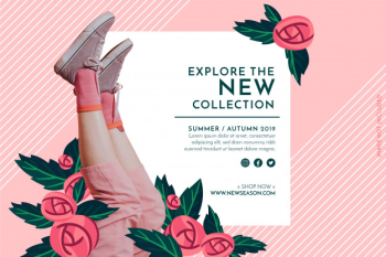 Promotion fashion banner Free Vector Promotion fashion banner Free Vector