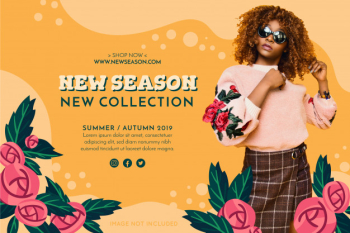 Promotion fashion banner Free Vector Promotion fashion banner Free Vector
