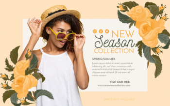 Promotion fashion banner Free Vector Promotion fashion banner Free Vector