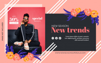 Promotion fashion banner Free Vector Promotion fashion banner Free Vector