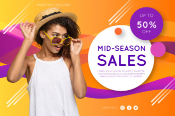 Promotion fashion banner Free Vector Promotion fashion banner Free Vector