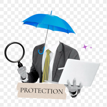 Protection word png sticker, umbrella | Free PNG - rawpixel