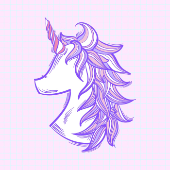 Psd unicorn doodle cartoon teen sticker Psd unicorn doodle cartoon teen sticker