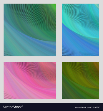 Psychedelic brochure background set vector image Psychedelic brochure background set vector image