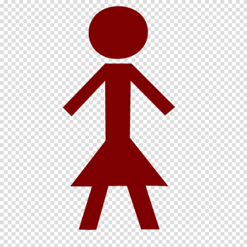 Public Domain Clip Art Image | Stick figure: female | ID ...
