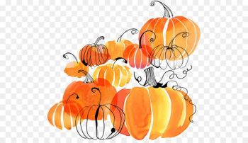 Pumpkin pie Watercolor painting New Hampshire Pumpkin Festival Autumn - pumpkin 