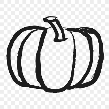 Pumpkin png sticker, vegetable doodle, | Free PNG Illustration - rawpixel