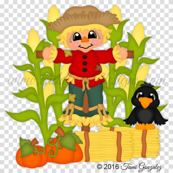 Pumpkin Scarecrow Halloween Mouse, crow scarecrow transparent background PNG clipart