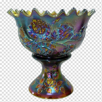 Punch Bowls Carnival glass, blue wreath transparent background PNG clipart Punch Bowls Carnival glass, blue wreath transparent background PNG clipart