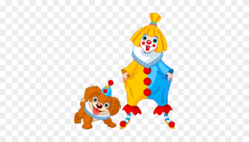 Puppy Dogs Cute - Cartoon Girl Clown Puppy Dogs Cute - Cartoon Girl Clown