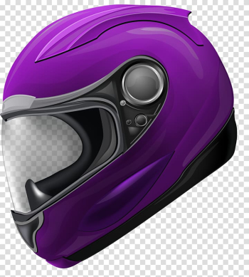 Purple and black helmet illustration, Motorcycle helmet Bicycle helmet Scooter Purple Ski helmet, Purple Helmet transparent background PNG clipart