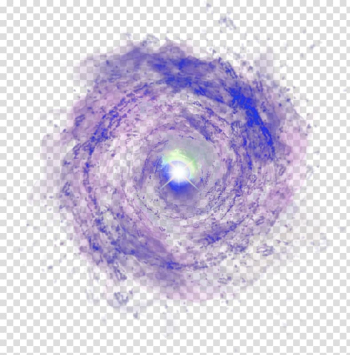 Purple and blue abstract illustration, Spiral galaxy Milky Way , Blooming purple halo universe transparent background PNG clipart