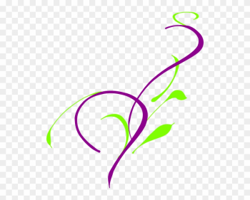 Purple And Green Wedding Corner Art Clip Art - Purple And Green Vector