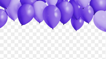 Purple balloon png border, transparent | Free PNG - rawpixel