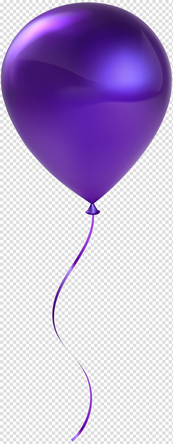 Purple balloon , Purple Balloon, Single Purple Balloon transparent background PNG clipart