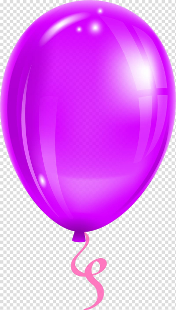 Purple Balloon Violet, Simple purple balloon transparent background PNG clipart