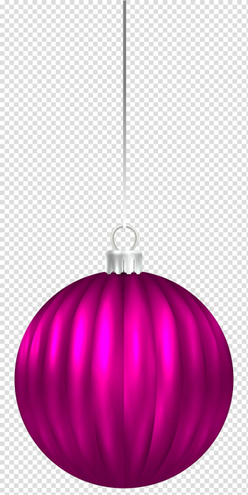 Purple bauble ball, Lighting Light fixture Electric light Design, Pink Christmas Ball Ornament transparent background PNG clipart