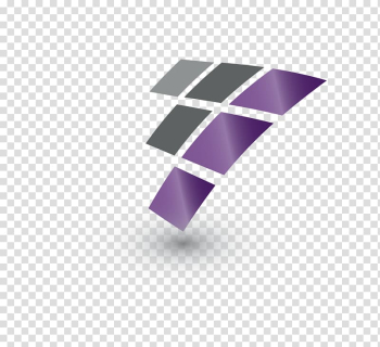 Purple, black, and gray square abstract , Web development Logo Graphic Designer, 3d design transparent background PNG clipart