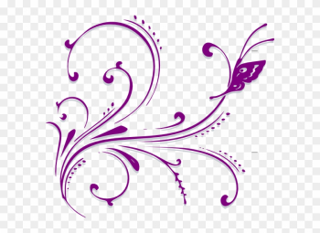 Purple Butterfly Border Clipart Purple Butterfly Border Clipart
