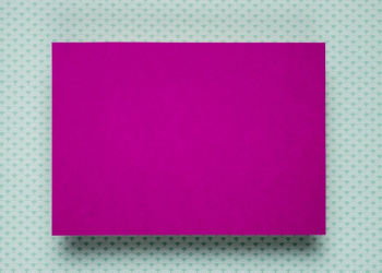 Purple card mock-up on teal background Free Photo