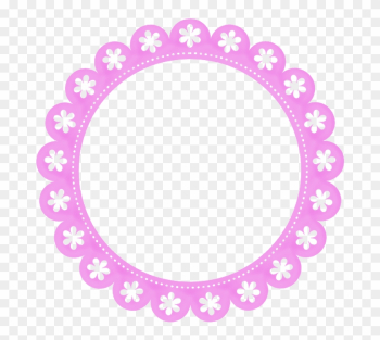 Purple Circle Frame Clip Art - Frame Redondo Png Frozen