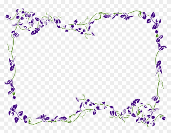 Purple Floral Border Clipart - Floral Border Clip Art Purple Floral Border Clipart - Floral Border Clip Art