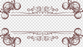 Purple floral frame border, Arabesque Euclidean , Hand painted brown vine circle transparent background PNG clipart