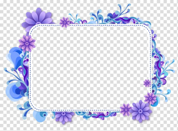 Purple floral frame , frame, Purple Border Frame transparent background PNG clipart