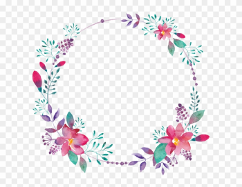 Purple Flower Borders - Purple Floral Border Purple Flower Borders - Purple Floral Border