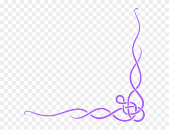 Purple Flower Clipart Page Border - Purple Ribbon Border Purple Flower Clipart Page Border - Purple Ribbon Border