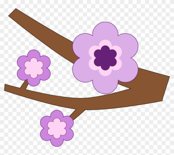Purple Flower Clipart - Purple Flower Branch Personalised Tote Purple Flower Clipart - Purple Flower Branch Personalised Tote