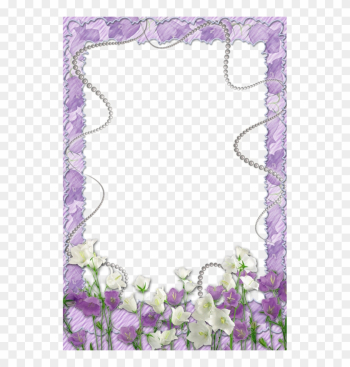 Purple Flower Frame Png Wwwpixsharkcom Images - Purple Flower Frame Png