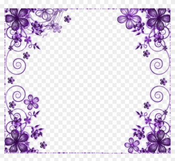 Purple Flower Wallpaper Border Weddingdressincom - Wedding Invitation Border Design