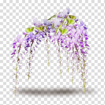 Purple flowers, Flower Vine, Wedding flower decoration transparent background PNG clipart