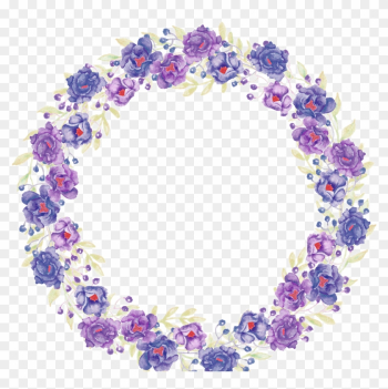 Purple Flowers Hq Pictures - Watercolor Flower Purple Flower Frame