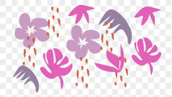 Purple flowers png sticker, aesthetic | Free PNG - rawpixel