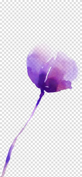 Purple flowers , Watercolor: Flowers Watercolor painting, Purple flower watercolor painting transparent background PNG clipart